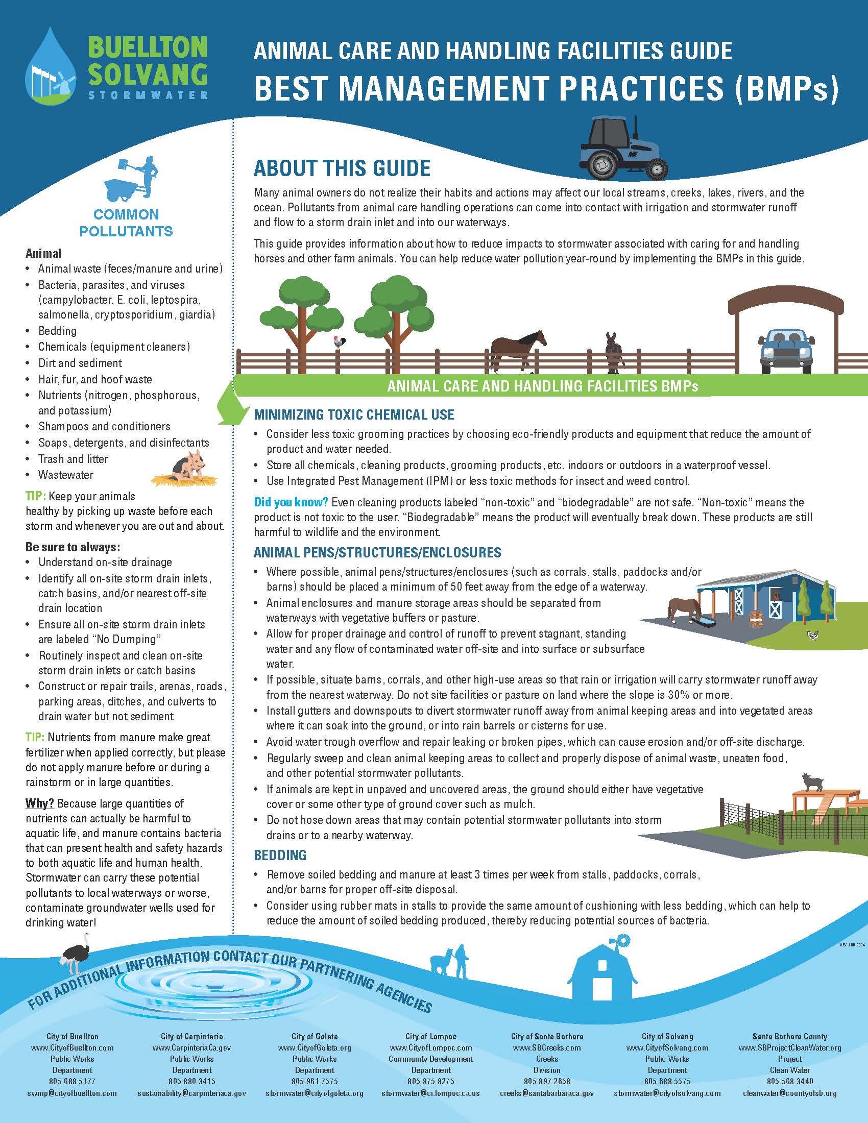 Animal Care and Handling Facilities Guide to BMPs, English version